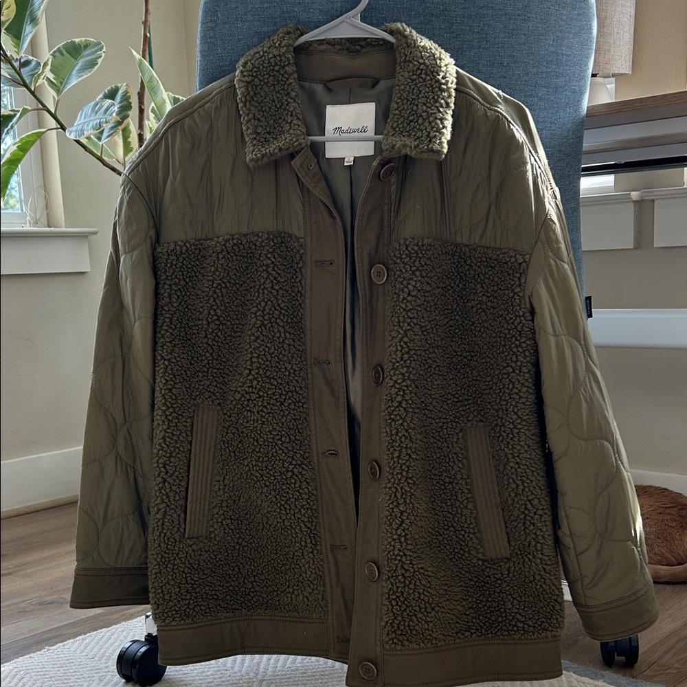 Olive Green Madewell coat